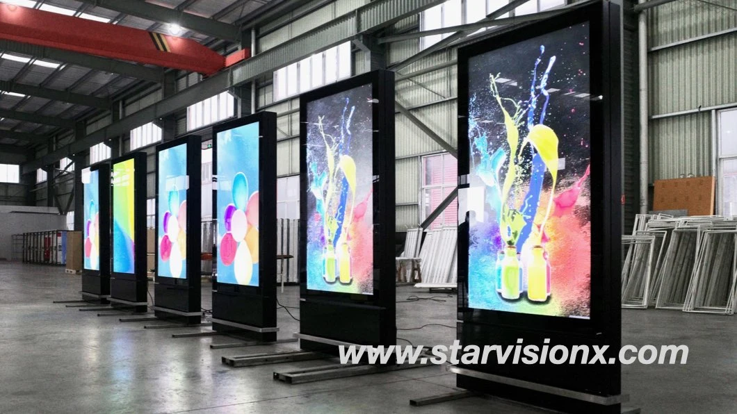 Freestanding 700nits High Brightness Digital Totem Kiosk for Shopping Center