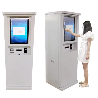 Cash Validator Payment Semi Kiosque extérieur prenant en charge l'imprimante à doigts